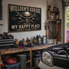 Custom Home Decor Metal Sign - Personalized Birthday Gifts For Husband, Son, Grandson, Brother, Grandpa, Dad, Yourself, Mechanic - Just Fix It Yourself