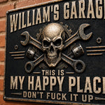 Custom Home Decor Metal Sign - Personalized Birthday Gifts For Mechanic, Dad, Grandpa - Just Fix It Yourself