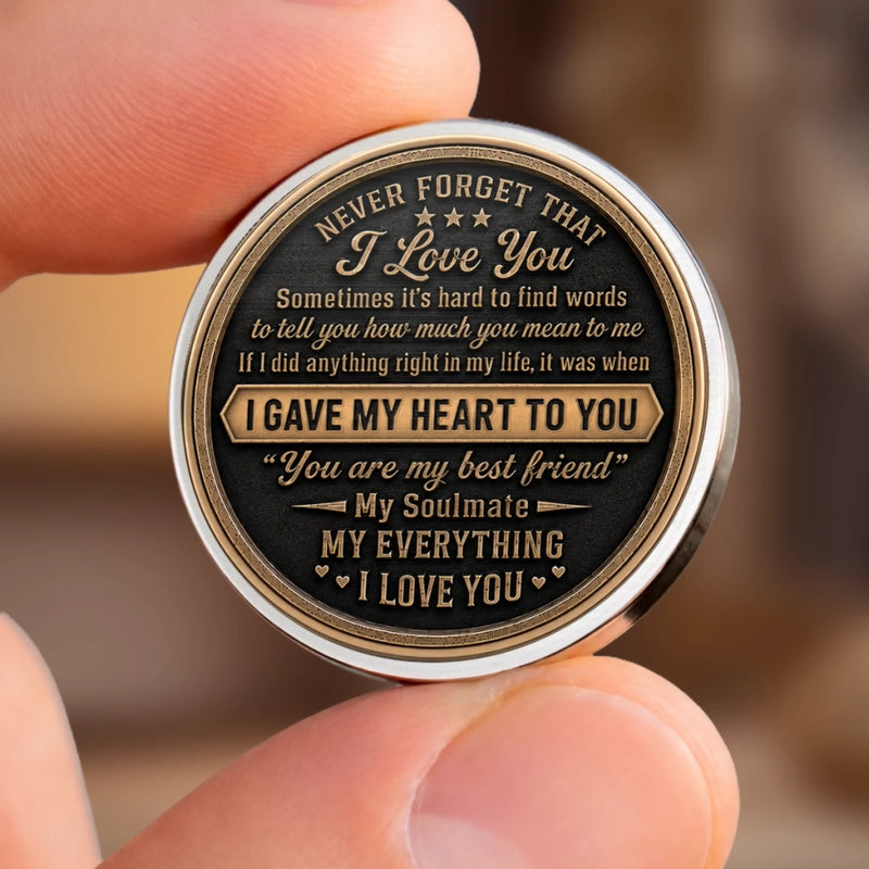 Custom Pocket Hug - Personalized Anniversary Wedding Gifts For Husband And Wife, Him And Her - To My Dear Husband