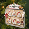 Custom Acrylic Ornament - Personalized Christmas Birthday Gifts For Mom, Dad, Brother, Sister - Joy Feels Like Family