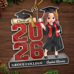 Custom Acrylic Ornament - Personalized Christmas Graduation Gifts For Him, Her - The Future Belongs To You