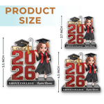Custom Acrylic Ornament - Personalized Christmas Graduation Gifts For Him, Her - The Future Belongs To You