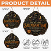 Custom Wood Sign -  Personalized Halloween Decor Birthday Gifts For Mom, Dad, Brother, Sister, Kids - Spooky Season Feline Love