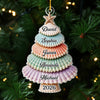 Custom Shell Acrylic Ornament - Personalized Christmas Birthday Gifts For Mom, Dad, Brother, Sister - Gathered With Grateful Hearts