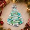 Custom Sea Glass Acrylic Ornament - Personalized Christmas Birthday Gifts For Mom, Dad, Brother, Sister - Home Filled With Cheer