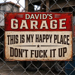 Custom Home Decor Metal Sign - Personalized Birthday Gifts For Men - Fixing Stuff Is My Therapy