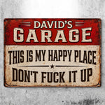 Custom Home Decor Metal Sign - Personalized Birthday Gifts For Men - Fixing Stuff Is My Therapy
