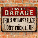 Custom Home Decor Metal Sign - Personalized Birthday Gifts For Men - Fixing Stuff Is My Therapy