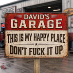 Custom Home Decor Metal Sign - Personalized Birthday Gifts For Men - Fixing Stuff Is My Therapy