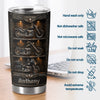 Custom Biker Tumbler - Personalized Birthday Gifts For Husband, Son, Grandson, Brother, Grandpa, Dad, Yourself - Live To Ride Ride To Live