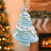 Custom Sea Glass Acrylic Ornament - Personalized Christmas Birthday Gifts For Mom, Dad, Brother, Sister - Holiday Traditions Last Forever