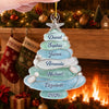 Custom Sea Glass Acrylic Ornament - Personalized Christmas Birthday Gifts For Mom, Dad, Brother, Sister - Holiday Traditions Last Forever