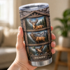 Custom Tumbler - Personalized Birthday Hunting Gifts For Hunters, Husband, Son, Grandson, Brother, Grandpa, Dad, Yourself - Born To Hunt And Explore