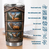 Custom Tumbler - Personalized Birthday Hunting Gifts For Hunters, Husband, Son, Grandson, Brother, Grandpa, Dad, Yourself - Born To Hunt And Explore
