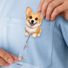 Custom Photo Acrylic Badge Reel - Personalized Birthday Gifts For Nurse, Dog Cat Lovers - Healing Hearts And Paws