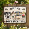 Custom Home Decor Metal Sign - Personalized Birthday Camping Gifts For Campers, Husband And Wife, Him And Her - Best Camping Buddies Forever