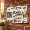 Custom Home Decor Metal Sign - Personalized Birthday Camping Gifts For Campers, Husband And Wife, Him And Her - Best Camping Buddies Forever