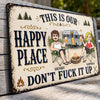 Custom Home Decor Metal Sign - Personalized Birthday Camping Gifts For Campers, Husband And Wife, Him And Her - Best Camping Buddies Forever