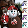 Custom Golf Shaped Acrylic Keychain - Personalized Birthday Gifts For Golf Lovers, Sports Fans, Sports Lovers - Swing With Confidence