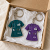 Custom Shaped Acrylic Keychain - Personalized Birthday Gifts For Nurse - Care Is My Calling