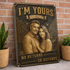 Custom Photo Home Decor Metal Sign - Personalized Anniversary Wedding Gifts For Husband And Wife, Him And Her - Yours Forever And Always