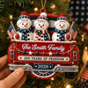 Custom Snowman Premium 3D Ornament - Personalized America 250th Anniversary Christmas Gifts For Mom, Dad, Brother, Sister - Celebrating Home And Holiday