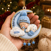Custom First Christmas Premium 3D Ornament - Personalized Christmas Baby Shower, Gender Reveal Gifts For New Moms, New Dads, New Parents - My Very First Christmas