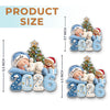 Custom First Christmas Acrylic Ornament - Personalized Christmas Baby Shower, Gender Reveal Gifts For New Moms, New Dads, New Parents - Our Greatest Blessing Ever