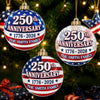 Custom Acrylic Ornament - Personalized America 250th Anniversary Christmas Gifts For Mom, Dad, Brother, Sister - United In Love And Liberty