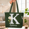 Custom Corduroy Tote Bag - Personalized Birthday Gifts For Wife, Daughter, Besties, Sisters, Granddaughter, Grandma, Mom, Yourself - Living Life My Way