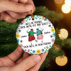 Custom Ceramic Ornament - Personalized Best Friend Christmas Birthday Gifts For Women, Besties, Sisters, BFF - Laughter, Love And Friendship