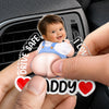 Custom Photo Squishy Acrylic Car Vent Clip - Personalized Birthday Gifts For Dad, New Parents  - Your Biggest Fan Is Waiting