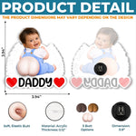 Custom Photo Squishy Acrylic Car Vent Clip - Personalized Birthday Gifts For Dad, New Parents  - Your Biggest Fan Is Waiting