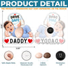 Custom Photo Squishy Acrylic Car Vent Clip - Personalized Birthday Gifts For Dad, New Parents  - Hurry Home, Daddy