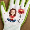 Custom Coated Grip Gardening Gloves - Personalized Birthday Garden Gifts For Gardeners - My Daily Blooming Garden