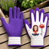 Custom Coated Grip Gardening Gloves - Personalized Birthday Garden Gifts For Gardeners - My Daily Blooming Garden
