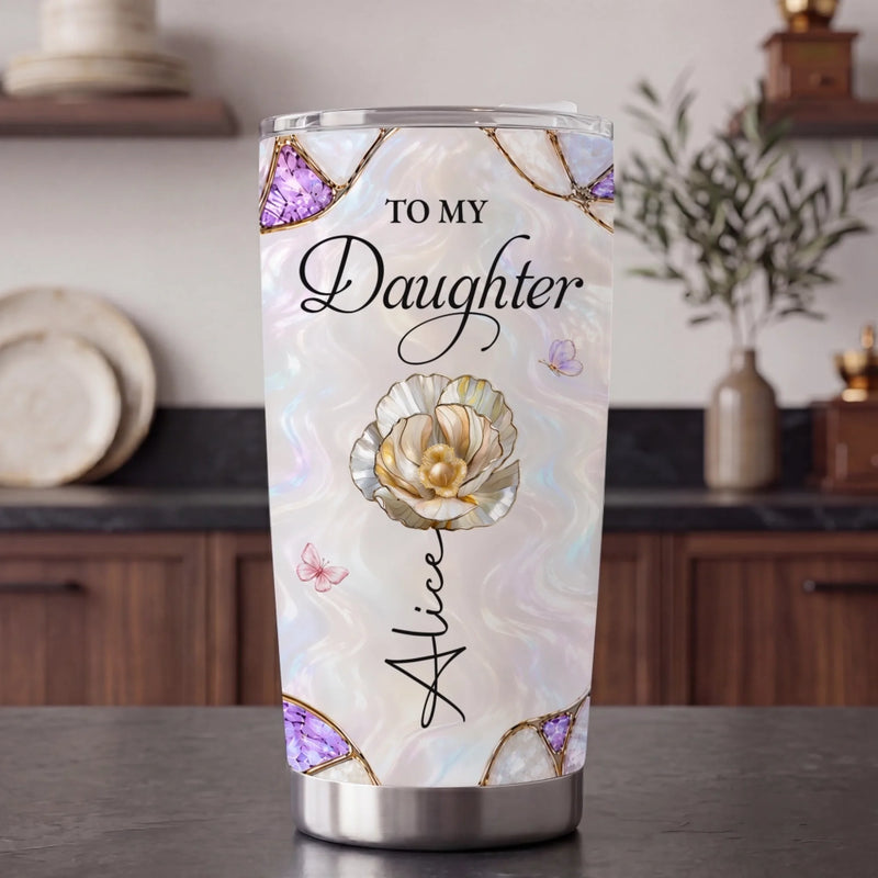 Custom Tumbler - Personalized Birthday Gifts For Daughter, Granddaughter - Forever My Precious Girl
