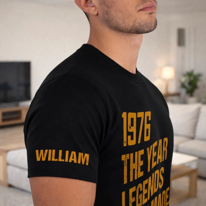 Custom T-Shirt - Personalized Birthday Gifts For Husband, Son, Grandson, Brother, Grandpa, Dad, Yourself - Still Making History
