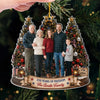 Custom Photo Acrylic Ornament - Personalized Christmas Birthday Gifts For Mom, Dad, Brother, Sister - United In Love And Faith