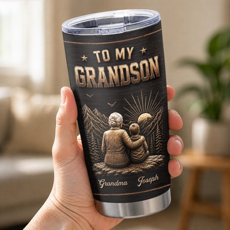 Custom Tumbler - Personalized Birthday Gifts For Grandson - My Greatest Blessing In Life