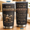 Custom Tumbler - Personalized Birthday Gifts For Grandson - My Greatest Blessing In Life