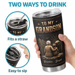 Custom Tumbler - Personalized Birthday Gifts For Grandson - My Greatest Blessing In Life