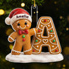 Custom Gingerbread Acrylic Ornament - Personalized Christmas Birthday Gifts For Mom, Dad, Brother, Sister - Making Spirits Bright Together
