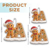 Custom Gingerbread Acrylic Ornament - Personalized Christmas Birthday Gifts For Mom, Dad, Brother, Sister - Making Spirits Bright Together