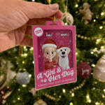 Custom Toy Box Acrylic Ornament - Personalized Christmas Birthday Gifts For Dog Lovers, Dog Dad And Mom - A Girl’s Best Friend Forever
