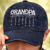 Custom Spider Cap - Personalized Halloween Birthday Gifts For Dad, Grandpa - Caught In The Web
