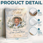 Custom Photo Hardcover Journal - Personalized  Memorial Sympathy Gifts For Dad - Missing You Every Single Day