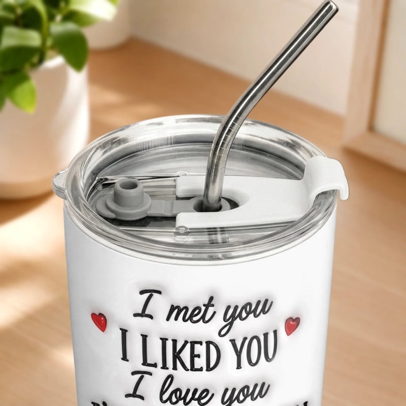 Custom Tumbler - Personalized Anniversary Wedding Gifts For Husband And Wife, Him And Her - To Love And Hold