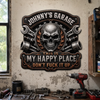 Custom Shaped Metal Sign - Personalized Birthday Gifts For Husband, Son, Grandson, Brother, Grandpa, Dad, Yourself - Built Not Bought Just Right