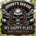 Custom Shaped Metal Sign - Personalized Birthday Gifts For Mechanics, Dad, Husband - Built Not Bought Just Right